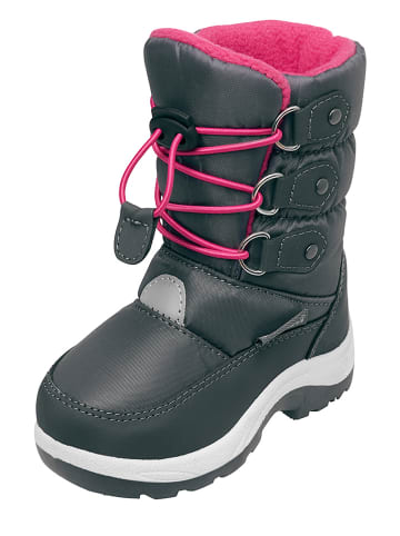 Playshoes Winterstiefel in Schwarz/ Pink