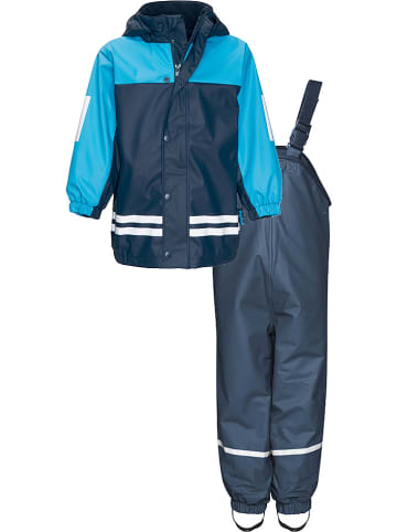 Playshoes 2-delige regenoutfit donkerblauw