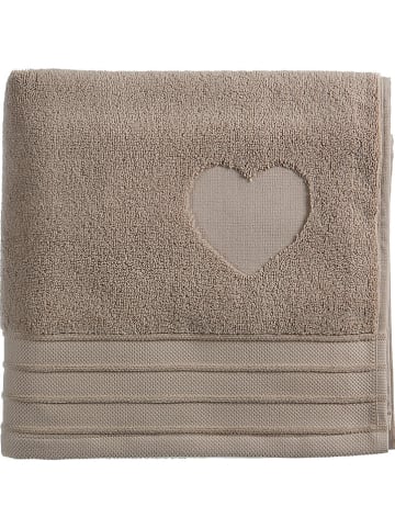 Rivièra Maison Badetuch "Heart" in Taupe