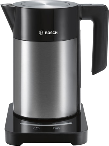 Bosch Kleingeräte Wasserkocher "Sliding Base" in Schwarz/ Silber - 1,7 l