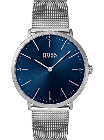 Hugo Boss Zegarek kwarcowy "Horizon" w kolorze srebrno-niebieskim