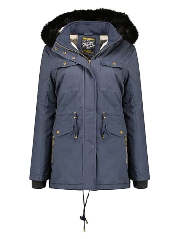 Geographical Norway Parka "Celeste" w kolorze niebieskim