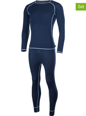 Westfjord 2-delige functionele ondergoedset "Merino" blauw