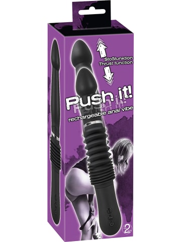 Orion Vibrator "Push it" zwart - (L)30 cm