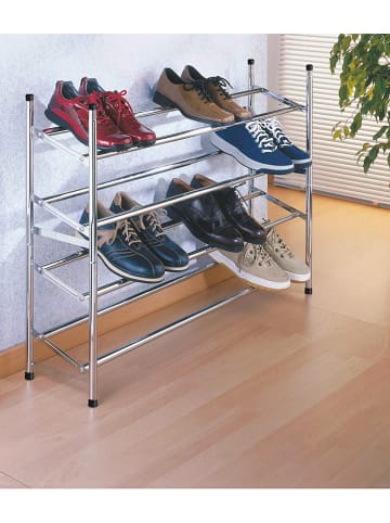 Wenko Schoenenrek chroomkleurig - (B)119 x (H)35 x (D)23 cm