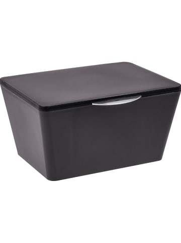 Wenko Aufbewahrungsbox "Brasil" in Schwarz - (B)19 x (H)10 x (T)15,5 cm