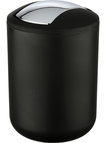 Wenko Schwingdeckeleimer "Brasil" in Schwarz - 2 l