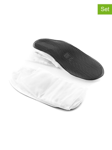 InnovaGoods 2-delige set: regen-overschoenen wit
