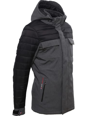 Peak Mountain Hybridparka "Cantheon" grijs