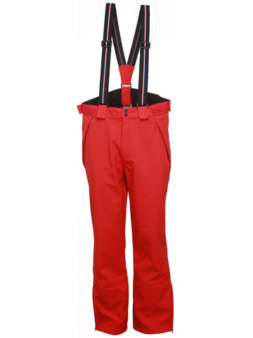 Peak Mountain Softshellowe spodnie narciarskie w kolorze czerwonym