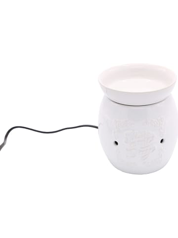 Candle Brothers Elektrische Duftlampe "Boro" in Weiß - (H)13,5 cm