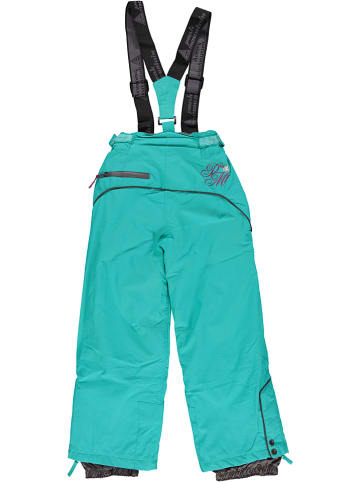 Peak Mountain Spodnie narciarskie w kolorze turkusowym