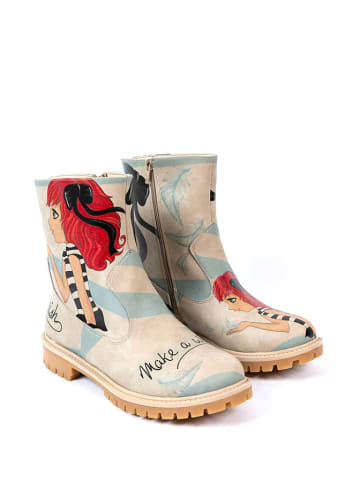 Streetfly Boots beige/meerkleurig