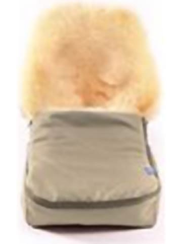 Hofbrucker Lammfell-Fußsack "Maxi" in Beige - (L)80 x (B)30 cm