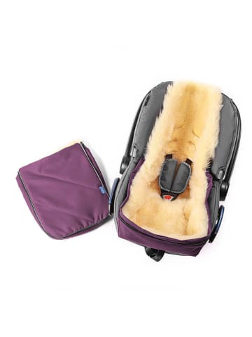 Hofbrucker Lammfell-Fußsack "Maxi" in Lila - (L)80 x (B)30 cm