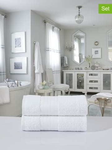 Good Morning Ręczniki prysznicowe (2 szt.) w kolorze białym