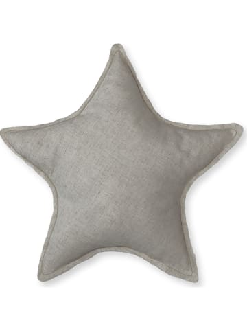 Little nice things Poduszka "Star" w kolorze szarym - Ø 50 cm