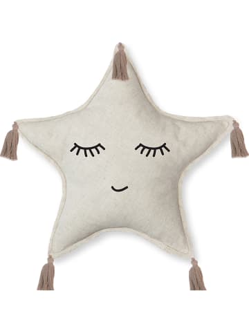 The Wild Hug Kussen "Happy Star" beige - Ø 45 cm