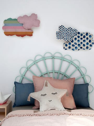 The Wild Hug Kissen "Happy Star" in Beige - Ø 45 cm