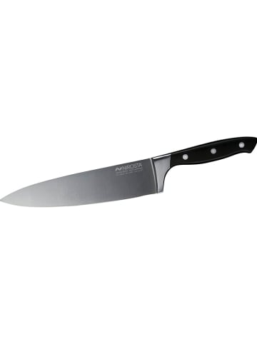 Nirosta Koksmes "Trinity" zwart/zilverkleurig - (L)20 cm
