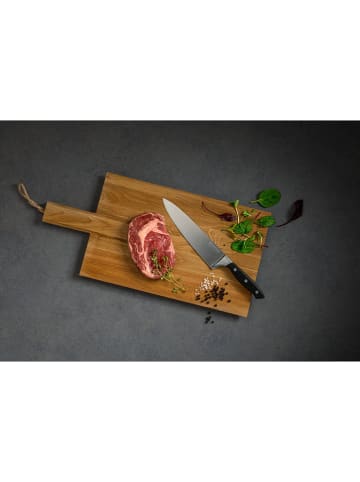 Nirosta Koksmes "Trinity" zwart/zilverkleurig - (L)20 cm