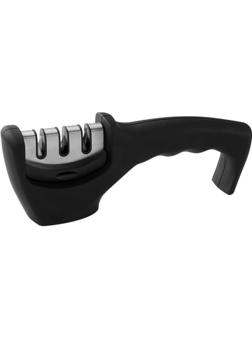 Fackelmann Messenslijper "Quick-Sharp" zwart - (L)21 x (B)7,5 cm