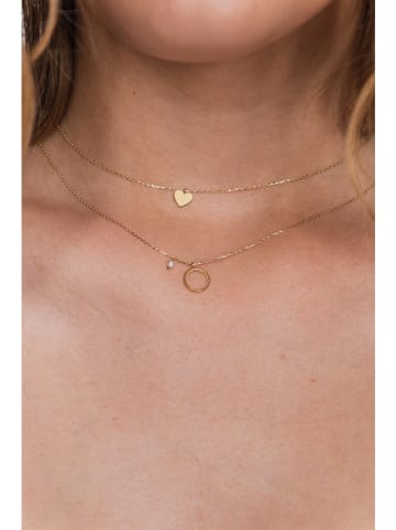 Ania Kruk Złoty naszyjnik z zawieszką - dł. 40 cm