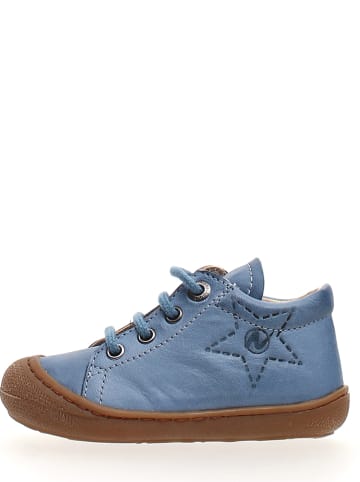 Naturino Skórzane sneakersy w kolorze błękitnym