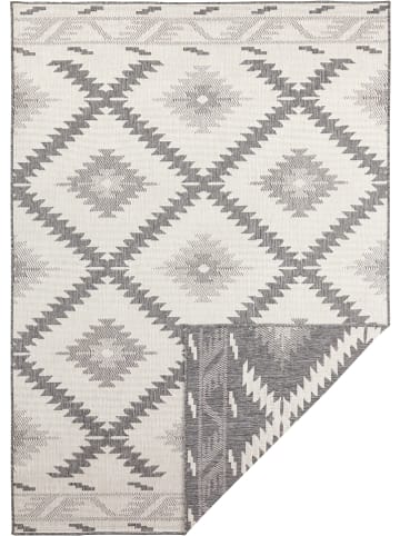 NORTHRUGS Indoor-/ Outdoor-Teppich "Malibu" in Grau/ Creme