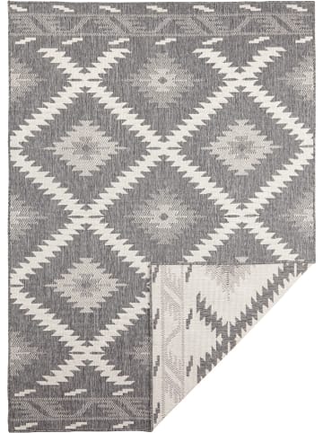 NORTHRUGS Indoor-/ Outdoor-Teppich "Malibu" in Grau/ Creme