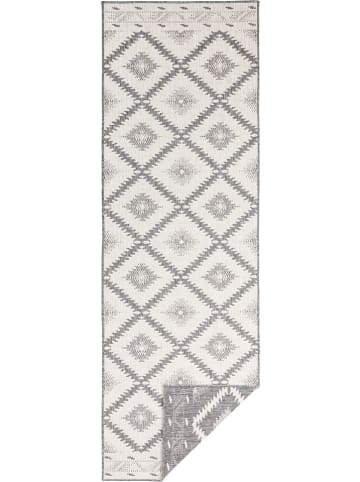 NORTHRUGS Indoor-/ Outdoor-Teppich "Malibu" in Grau/ Creme