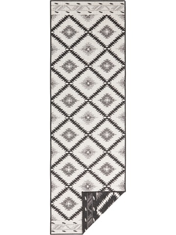 NORTHRUGS Indoor-/ Outdoor-Teppich "Malibu" in Schwarz/ Creme