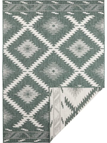 NORTHRUGS Indoor-/ Outdoor-Teppich "Malibu" in Grün/ Creme