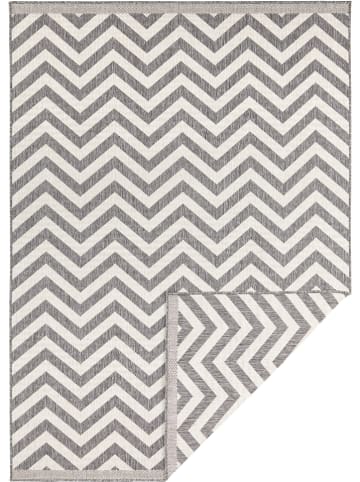 NORTHRUGS Indoor-/ Outdoor-Teppich "Palma" in Grau/ Creme