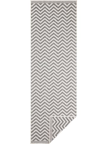 NORTHRUGS Indoor-/ Outdoor-Teppich "Palma" in Grau/ Creme