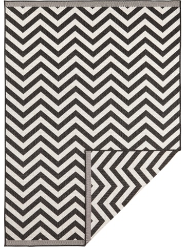 NORTHRUGS Indoor-/ Outdoor-Teppich "Palma" in Schwarz/ Creme