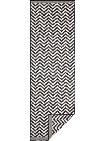 NORTHRUGS Indoor-/ Outdoor-Teppich "Palma" in Schwarz/ Creme