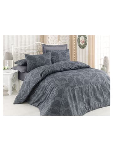 Colorful Cotton Beddengoedset "Jamie" antraciet