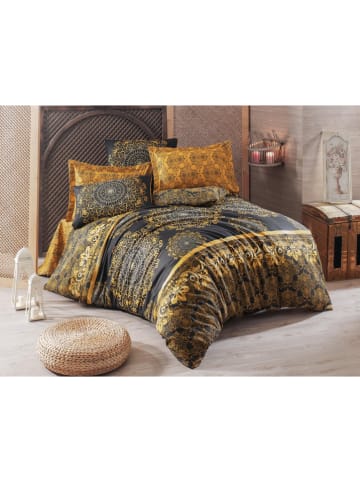 Elizabed Bettwäsche-Set "Sehri-Ala" in Gold/ Schwarz