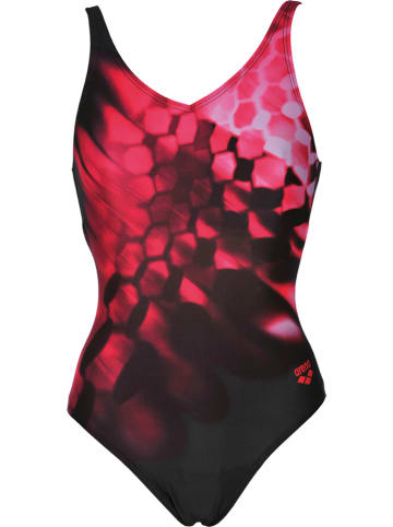 Arena Badpak "Plumage" zwart/rood