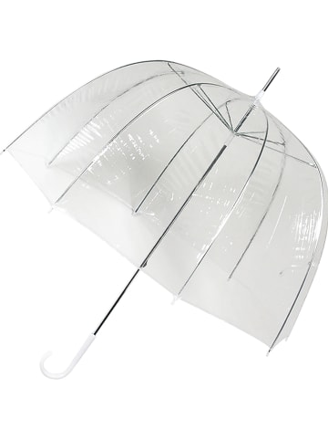 FALCONETTI Paraplu transparant/wit - Ø 76 cm