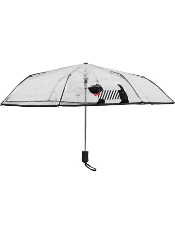 SUSINO Taschenschirm "Cute Dog" in Transparent/ Schwarz - Ø 98 cm