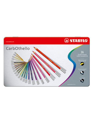 STABILO Pastellkreidestifte "STABILO CarbOthello" -36er Metalletui- verschiedene Farben