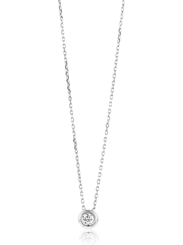 Revoni Witgouden ketting met diamant - (L)45 cm