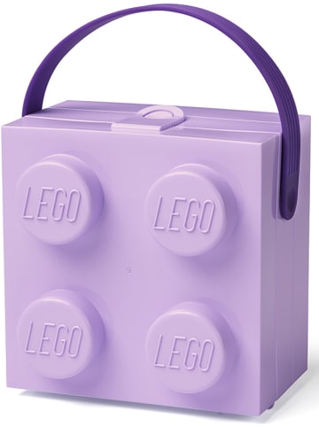 LEGO Pojemnik "Brick 4" w kolorze fioletowym na lunch - 16,5 x 11,6 x 17,3 cm