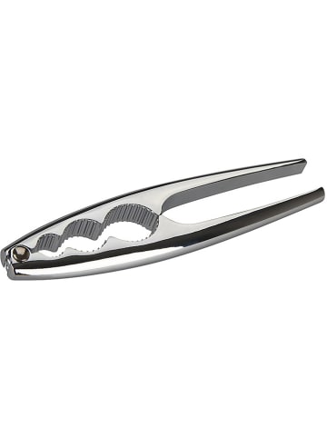 Fackelmann Notenkraker chroomkleurig - (L)17 cm