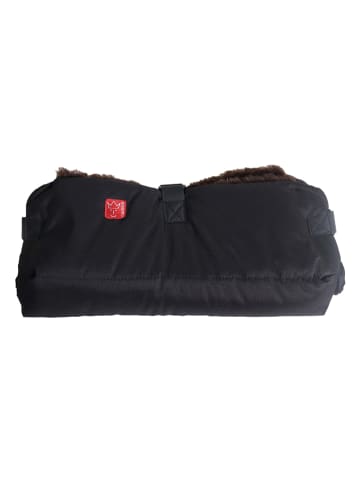 Kaiser Naturfellprodukte Handwarmer met lamsvacht "Biggy" zwart - (L)42 x (B)22 cm