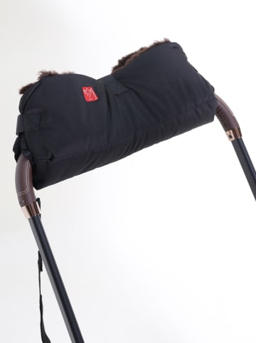 Kaiser Naturfellprodukte Handwarmer met lamsvacht "Biggy" zwart - (L)42 x (B)22 cm