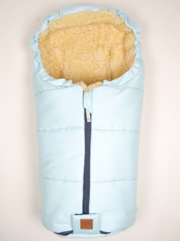 Kaiser Naturfellprodukte Voetenzak met lamsvacht "Channy" lichtblauw - (L)80 x (B)37 cm
