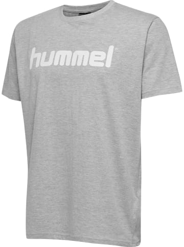 Hummel Koszulka "Logo" w kolorze szarym